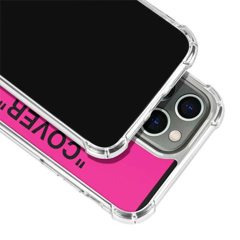 Black and Pink Arrows iPhone 14 Pro Clear Case